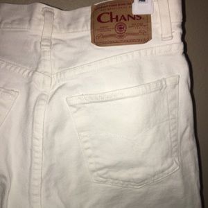 Vintage High Waisted White Denim Jeans